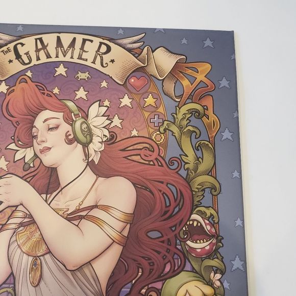 Displate Gamer Girl Nouveau Art Metal Print - Picture 8 of 12